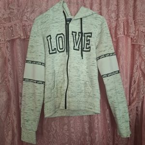 ROMA CONCEPT| WOMEN'S BLACK & WHITE "LOVE" JACKET SIZE L
